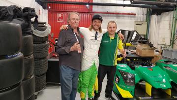 Fidel Serra, Dani Clos y Roberto Hernández. Circuit de Barcelona Catalunya